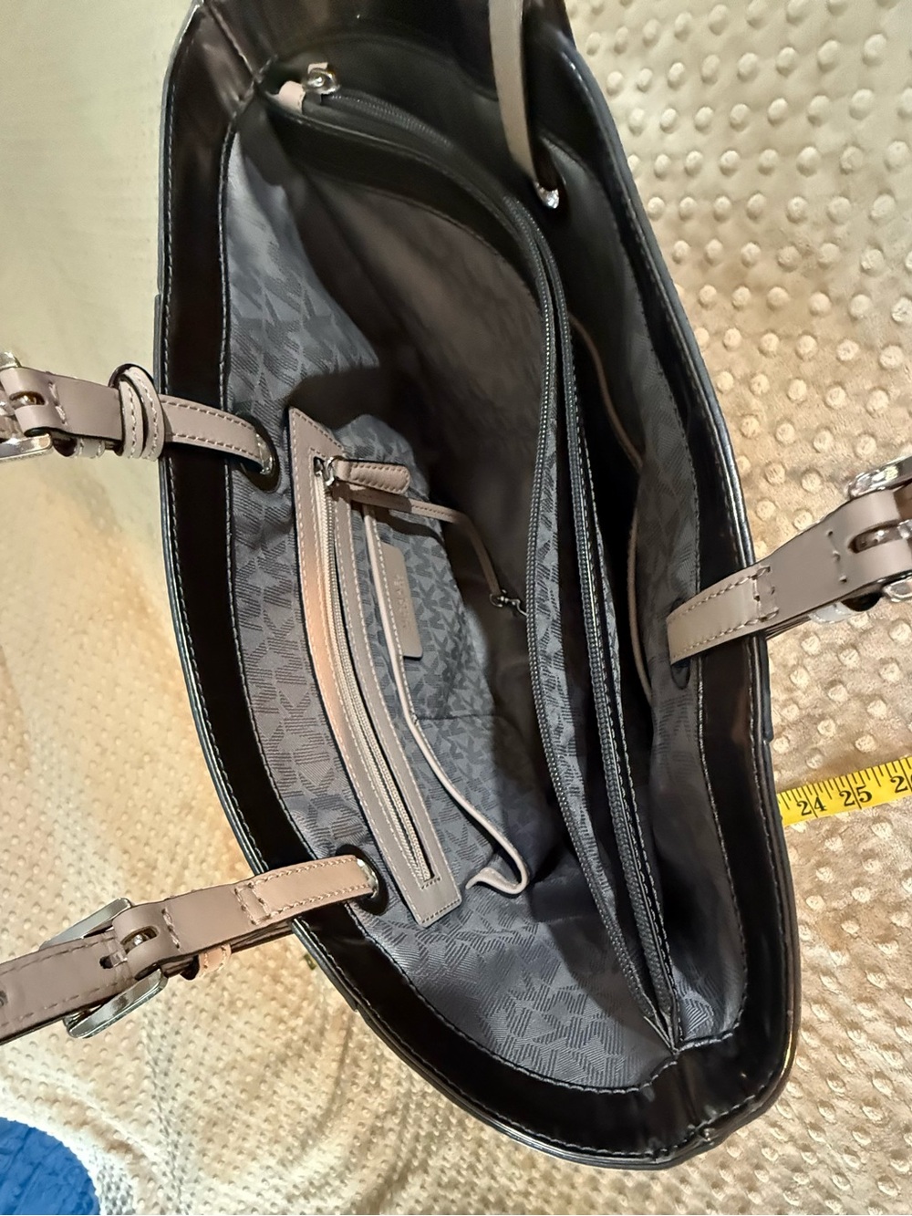 Michael Kors Metallic Silver Tote - Picture 5 of 6